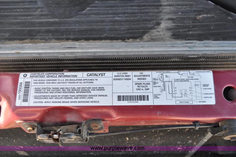 image for item A5888 1999 Dodge Ram 1500 quad cab pickup truck