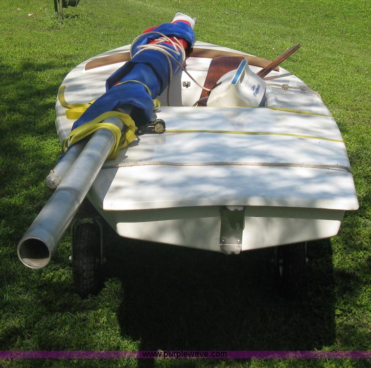 image for item A6319 1976 Sunfish 14' two person sailboat