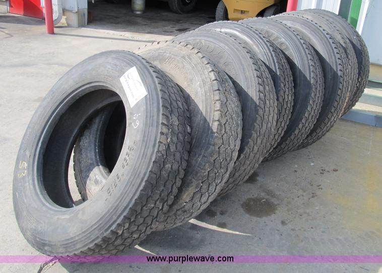 image for item B2695 (8) 285/75R24.5 recap tires