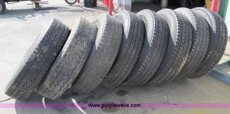 image for item B2695 (8) 285/75R24.5 recap tires