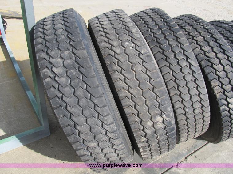 image for item B2695 (8) 285/75R24.5 recap tires