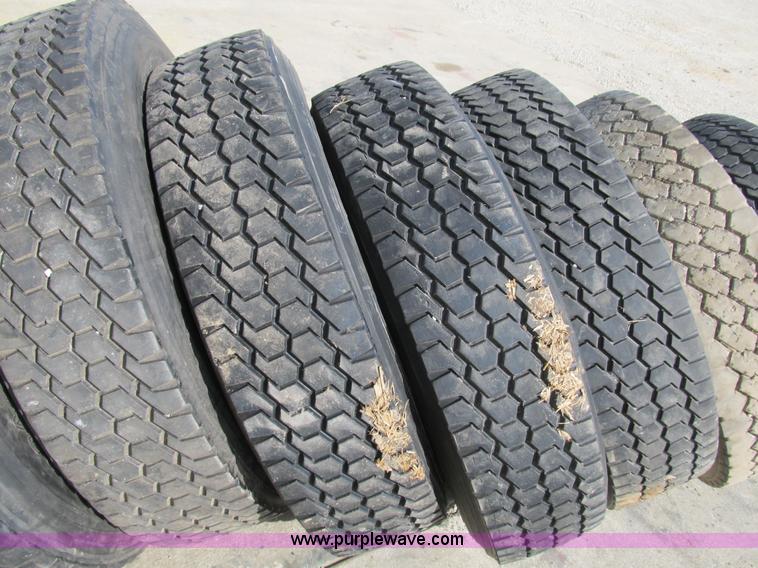 image for item B2695 (8) 285/75R24.5 recap tires