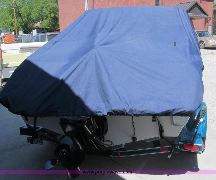 image for item B5130 1990 Larsen Lazer ST180 18' power boat with trailer