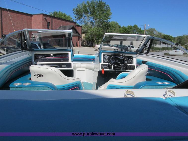 image for item B5130 1990 Larsen Lazer ST180 18' power boat with trailer