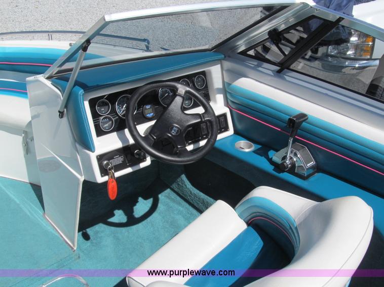 image for item B5130 1990 Larsen Lazer ST180 18' power boat with trailer