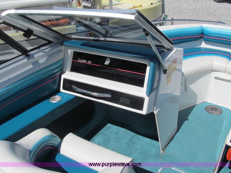 image for item B5130 1990 Larsen Lazer ST180 18' power boat with trailer