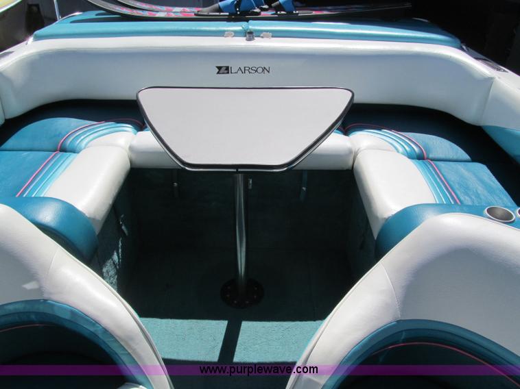 image for item B5130 1990 Larsen Lazer ST180 18' power boat with trailer