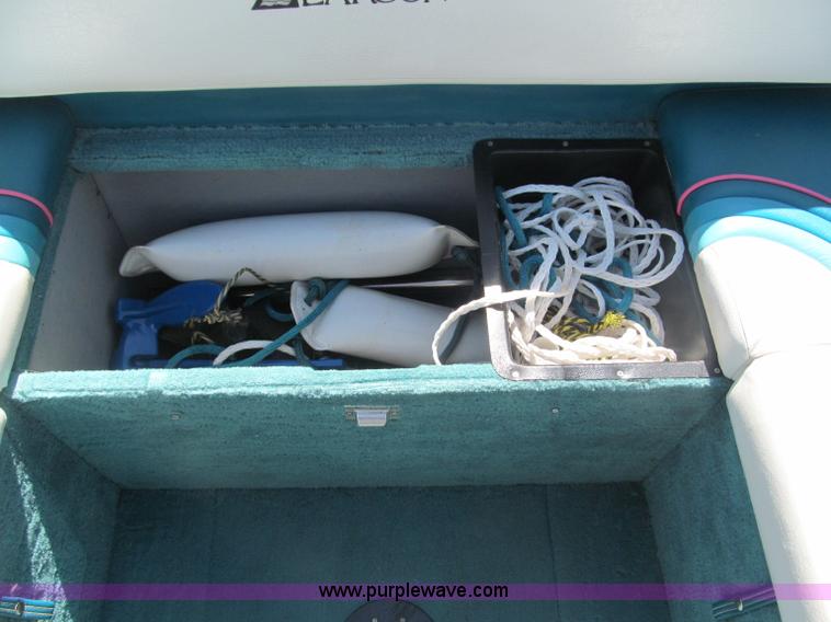 image for item B5130 1990 Larsen Lazer ST180 18' power boat with trailer