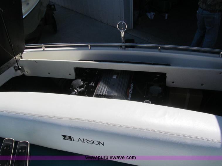 image for item B5130 1990 Larsen Lazer ST180 18' power boat with trailer