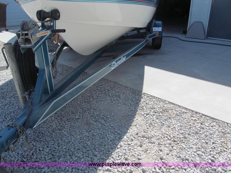 image for item B5130 1990 Larsen Lazer ST180 18' power boat with trailer