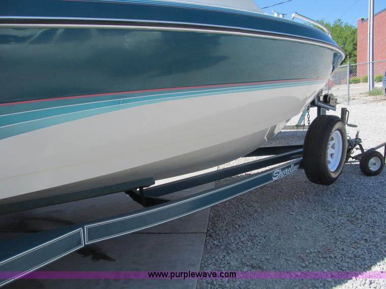 image for item B5130 1990 Larsen Lazer ST180 18' power boat with trailer