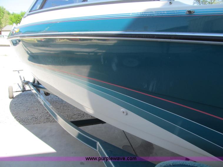 image for item B5130 1990 Larsen Lazer ST180 18' power boat with trailer