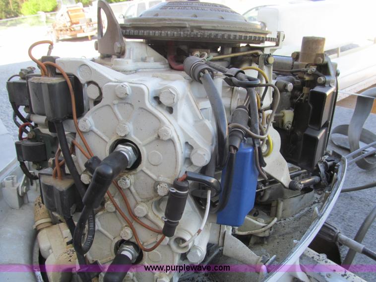 image for item B5131 1972 Anchor Plastics 614DVG 15 1/2' deck boat with Golden Rod trailer