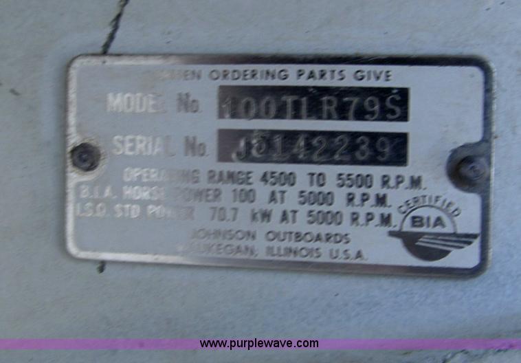 image for item B5131 1972 Anchor Plastics 614DVG 15 1/2' deck boat with Golden Rod trailer