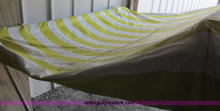 image for item B5131 1972 Anchor Plastics 614DVG 15 1/2' deck boat with Golden Rod trailer