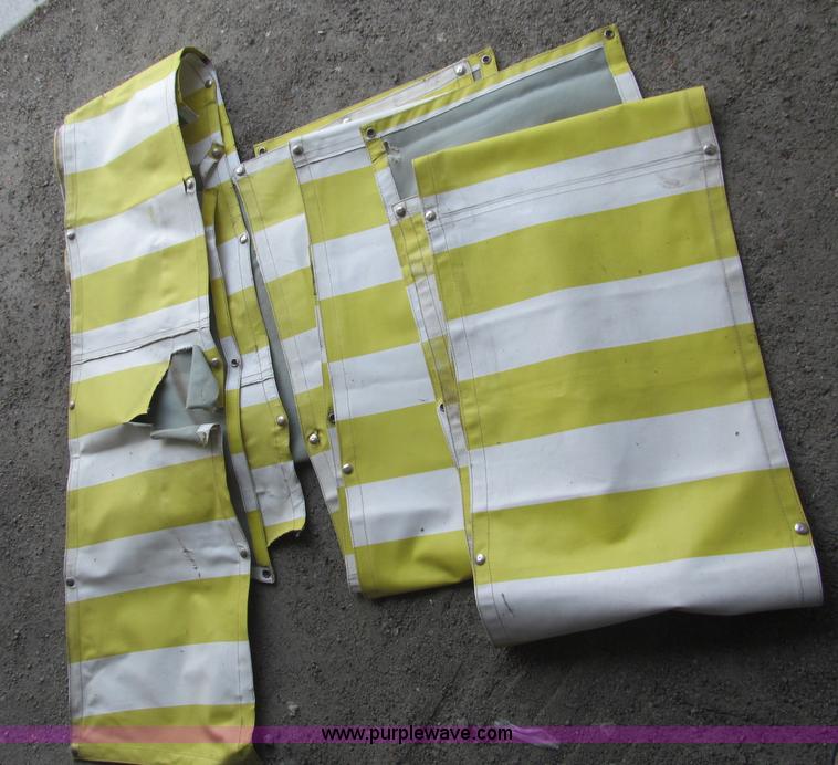 image for item B5131 1972 Anchor Plastics 614DVG 15 1/2' deck boat with Golden Rod trailer