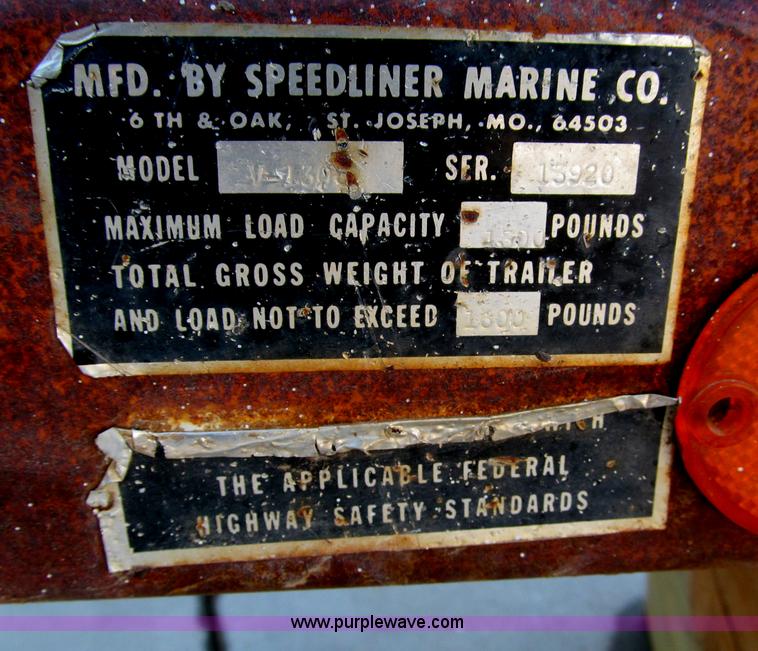 image for item B5132 1969 Chrysler Charger 118 14' power boat