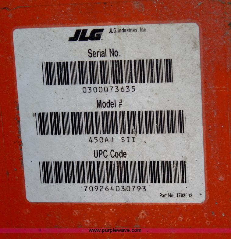 image for item B6555 2003 JLG 450AJ III boom lift
