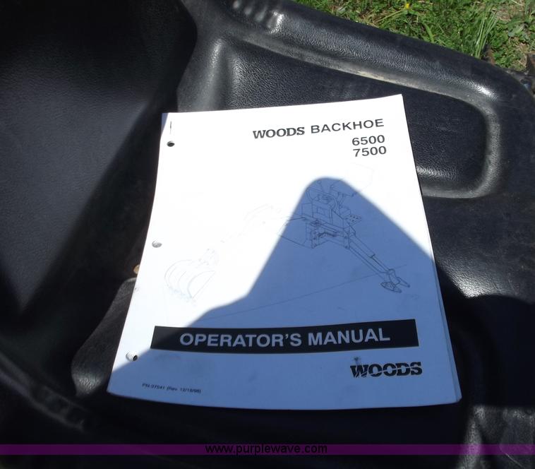 image for item C2007 1997 7500 Woods backhoe attachment