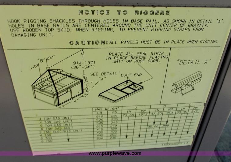 image for item C2038 Carrier five ton AC unit