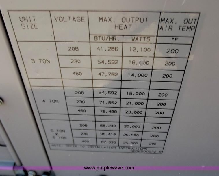 image for item C2038 Carrier five ton AC unit