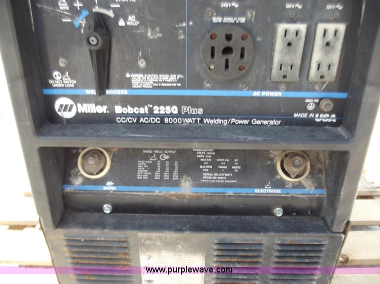 image for item C2041 Miller Bobcat 225G-Plus welder/generator