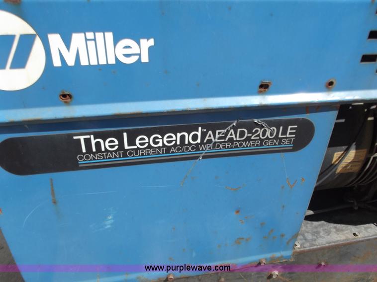 image for item C2042 Miller Legend AEHD200LE  welder/generator