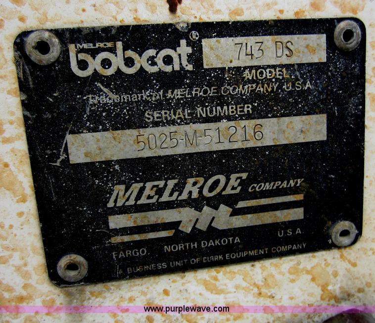 image for item C5477 1989 Bobcat 743 skid steer