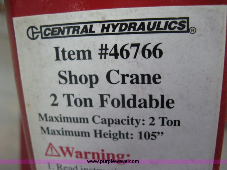 image for item G9863 Sweedway fold up 2 ton shop crane