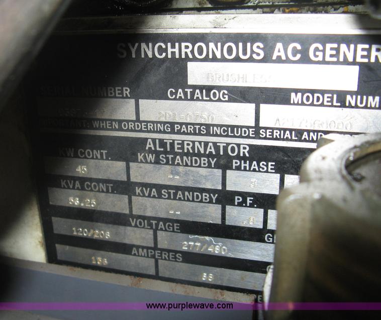 image for item G9884 Alturdyne back-up generator