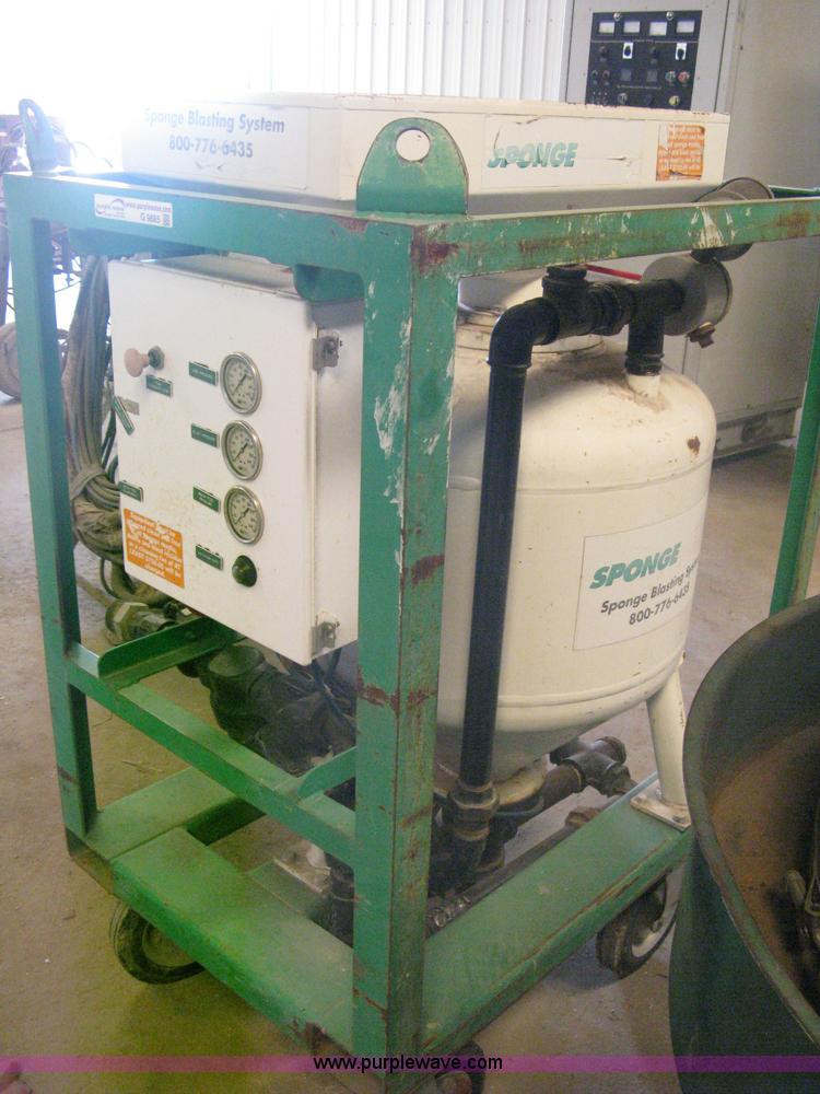 Sponge Jet sponge blasting system in Wichita, KS Item G9885 sold