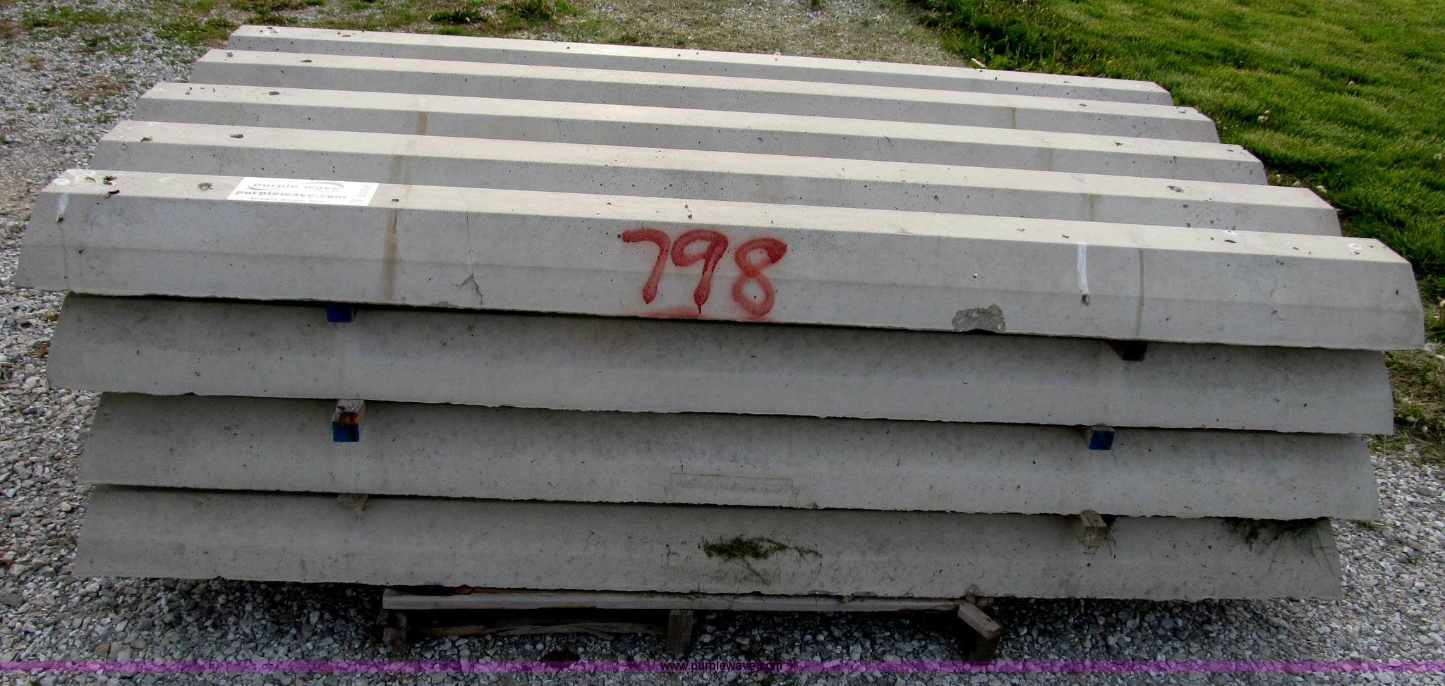 (20) concrete parking stops in Troy, MO | Item B2696 sold | Purple Wave