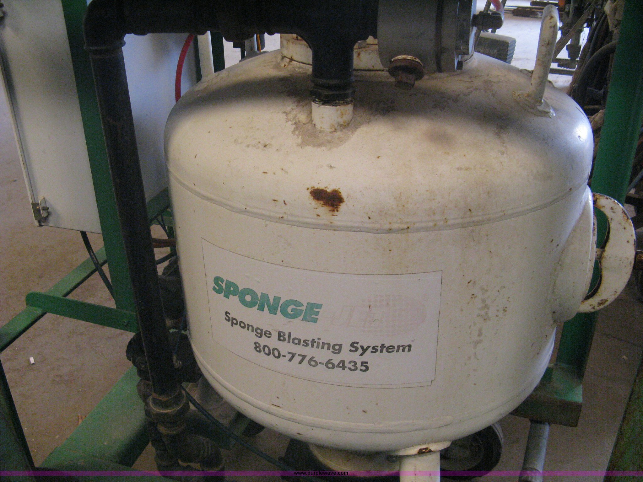Sponge Jet sponge blasting system in Wichita, KS Item G9885 sold