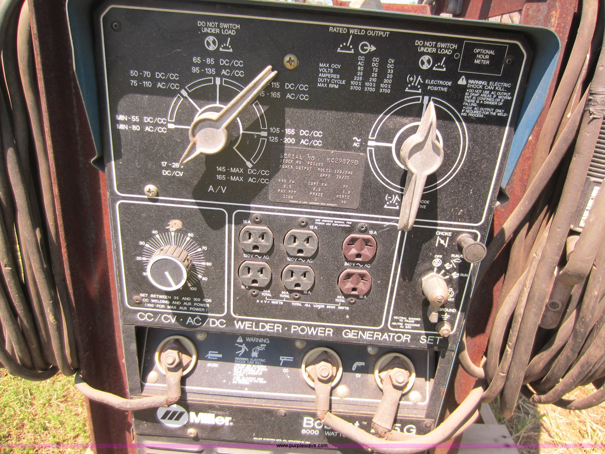 Miller Bobcat 225G welder/generator in Chouteau, OK Item V9059 sold