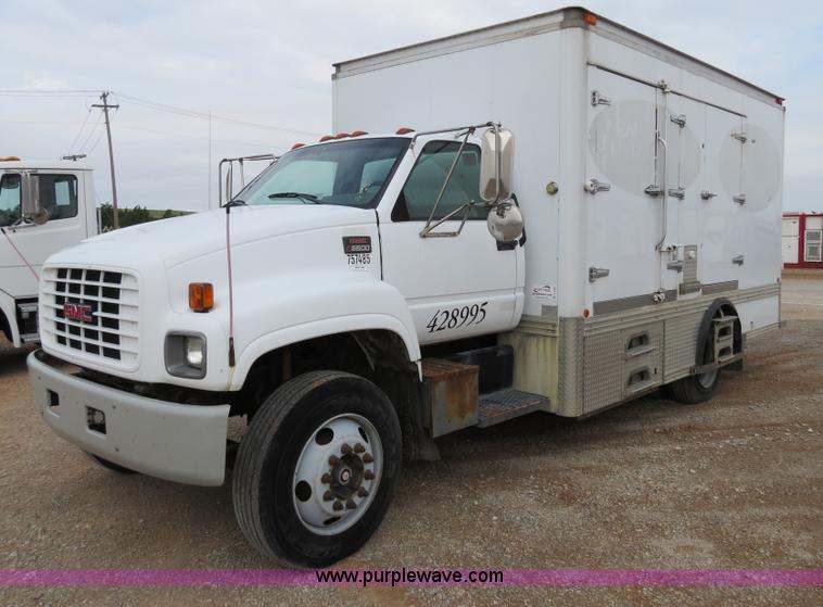 image for item B2280 1999 GMC C6500 refrigerator box truck