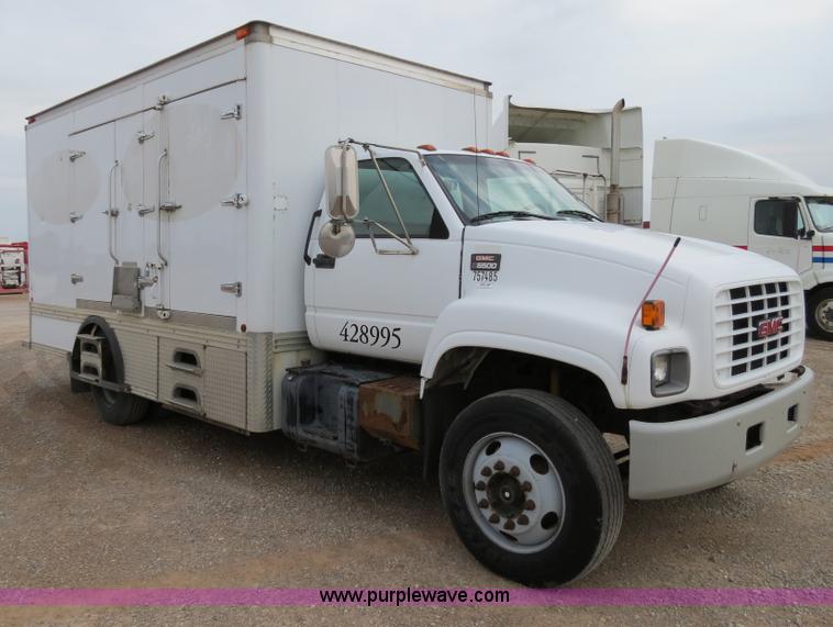 image for item B2280 1999 GMC C6500 refrigerator box truck