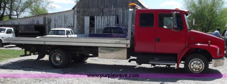 image for item C2014 1998 Freightliner FL60 business class roll back extended cab truck