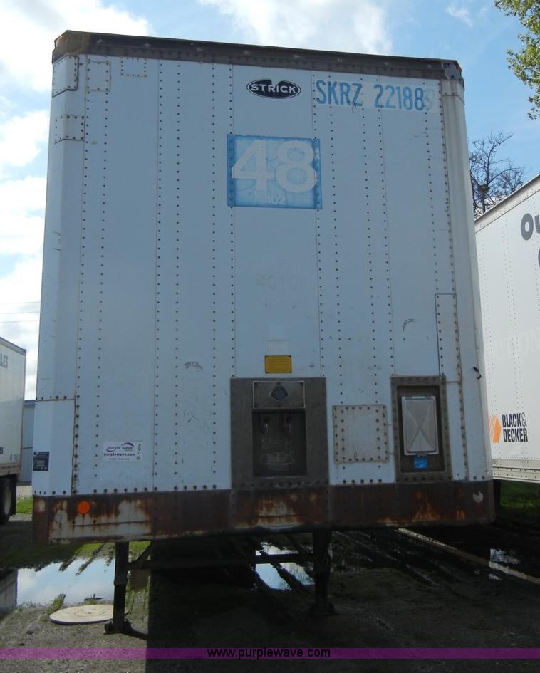 image for item C4310 1988 Strick 48' dry van trailer