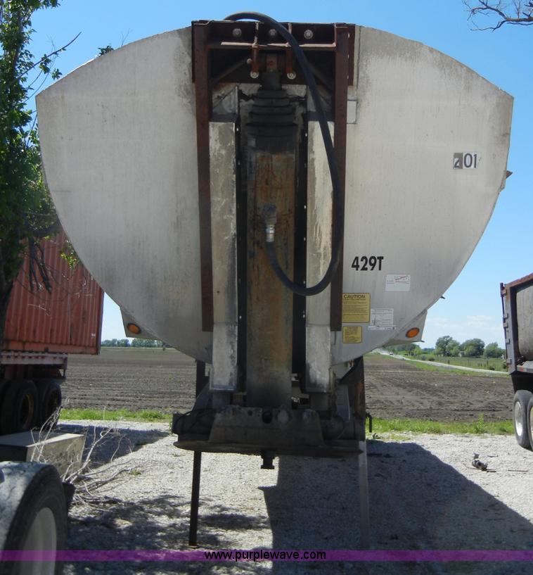 image for item K9760 1996 American 39' aluminum barrel end dump trailer