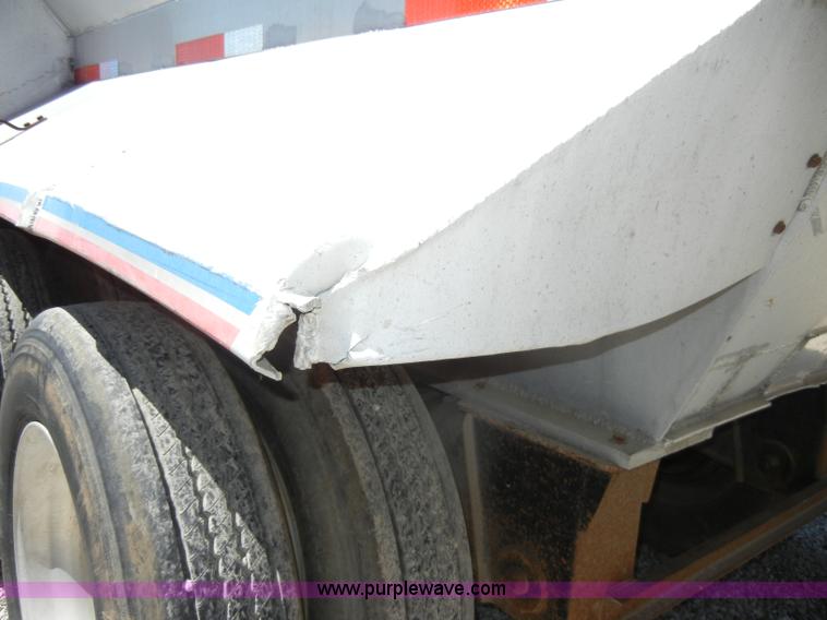 image for item K9760 1996 American 39' aluminum barrel end dump trailer