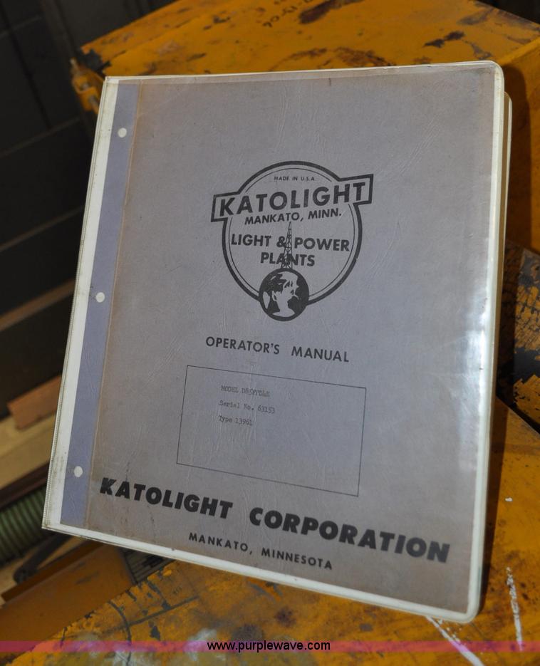 image for item A5867 Katolight stand by generator