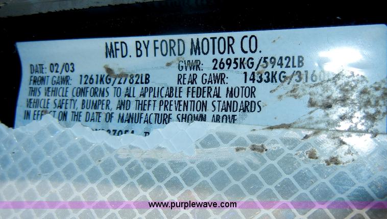 image for item D4024 2003 Ford Crown Victoria Police Interceptor