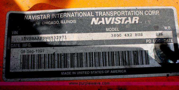 image for item D7878 1998 Thomas Navistar International 3800 T44E school bus