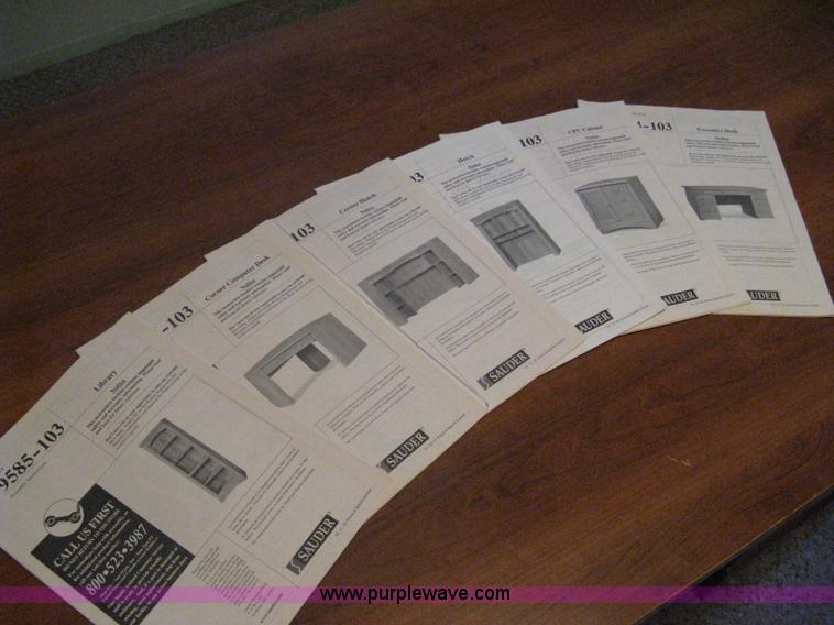 image for item G9782 Sauder executive desk set