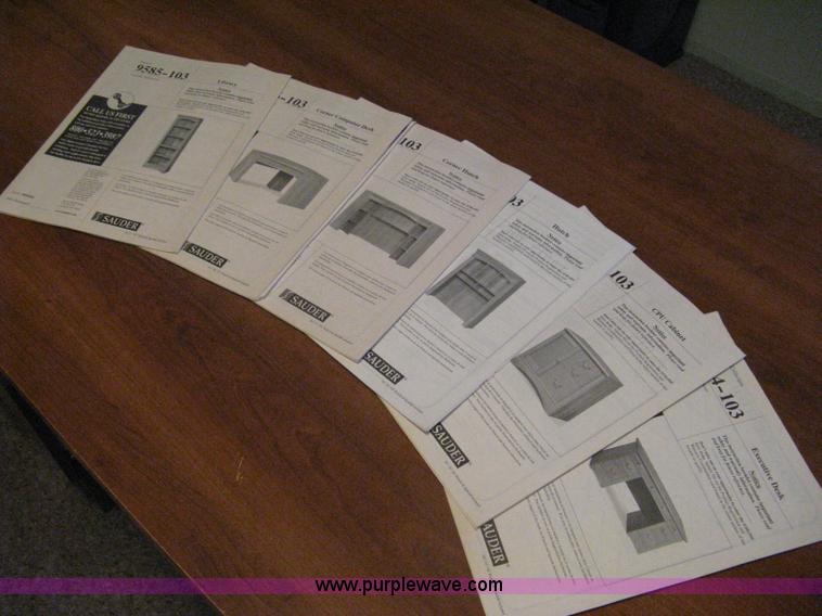 image for item G9782 Sauder executive desk set