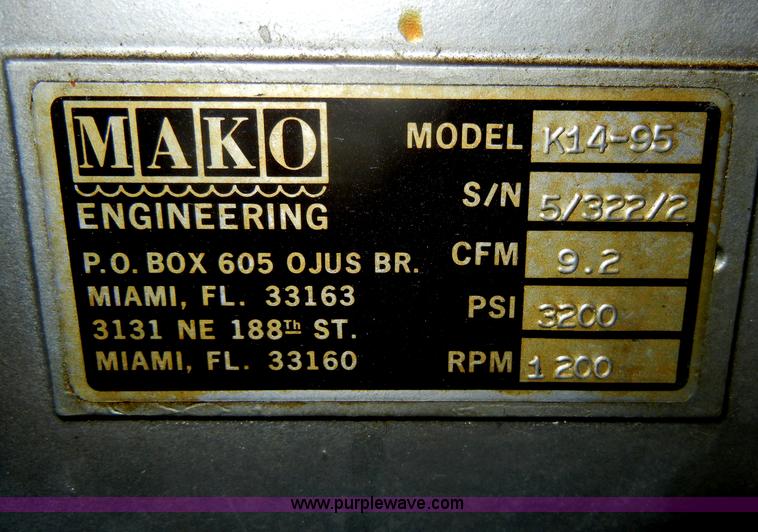 image for item K9141 Mako K14-95 air compressor
