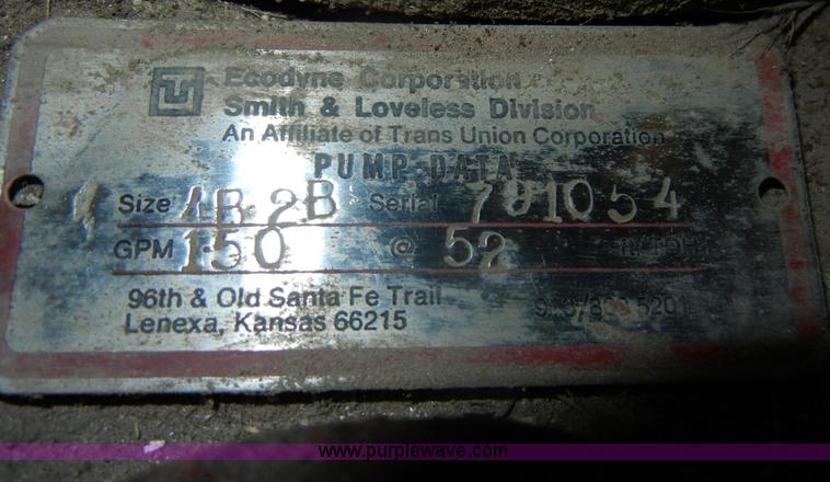 image for item K9209 Smith & Loveless pump motor