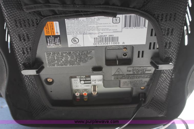 image for item L9762 Memorex portable TV/DVD combo television