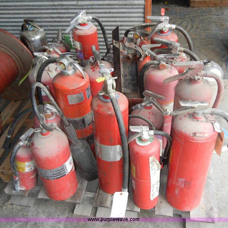 image for item M9499 Approximately 26 assorted fire extinguishers