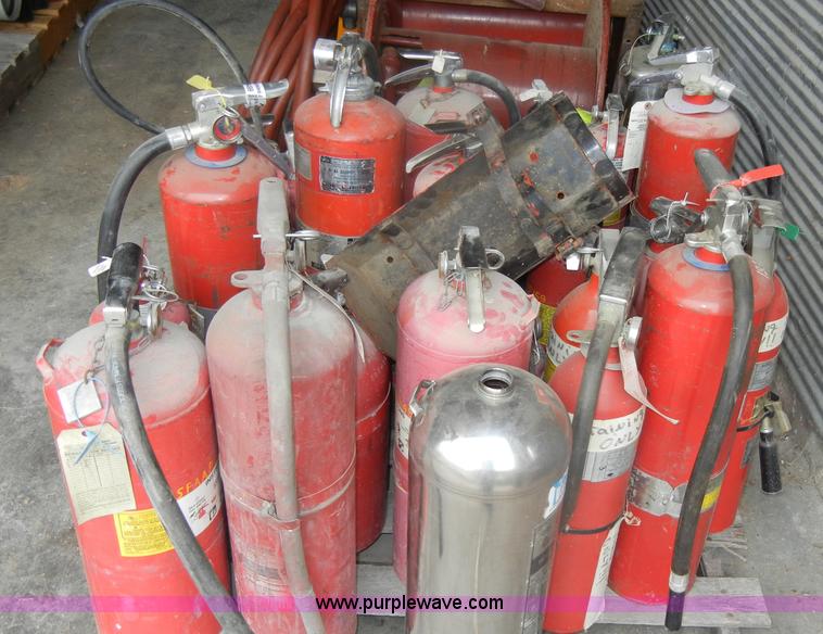 image for item M9499 Approximately 26 assorted fire extinguishers
